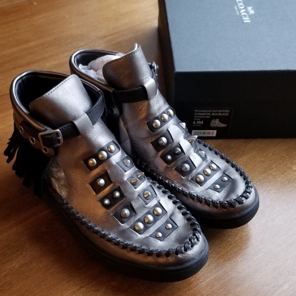 coach roccasin cut out sneaker